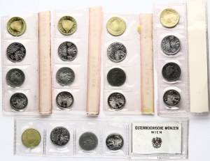 Autriche 2 - 50 Groschen 1971-1975 Set Lot de 20 pièces