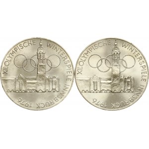 Austria 100 Schilling ND (1975) Winter Olympics Lot of 2 coins