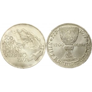 Austria 100 Schilling 1977 Lot of 2 coins