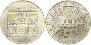 Rakousko 100 šilinků 1977 Sada 2 mincí