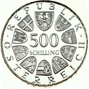 Austria 500 scellini 1981 800 anni Altare di Verduner a Klosterneuburg