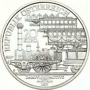 Austria 20 Euro 2007 Emperor Ferdinand Northern Railway