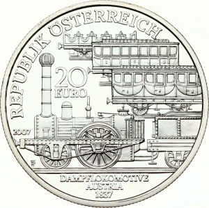 Austria 20 Euro 2007 Emperor Ferdinand Northern Railway