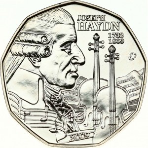 Austria 5 Euro 2009 200th Anniversary of the Death of Joseph Haydn