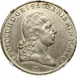 Austrian Netherlands Taler 1792 M NGC AU DETAILS