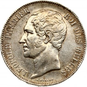 Belgio 5 franchi 1849