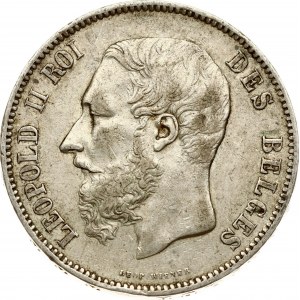 Belgium 5 Francs 1868