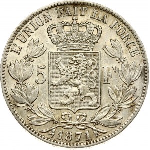 Belgium 5 Francs 1871