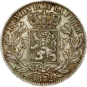 Belgium 5 Francs 1872