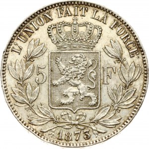 Belgium 5 Francs 1873