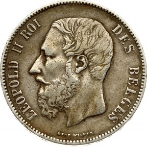 Belgium 5 Francs 1876