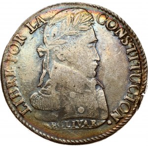 Bolivia 8 Soles 1840 PTS LR
