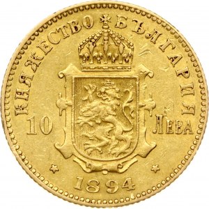 Bulgaria 10 Leva 1894 КБ