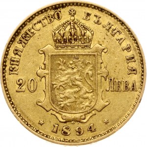 Bulgaria 20 Leva 1894 КБ