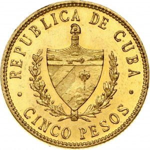 Cuba 5 Pesos 1916 Jose Marti