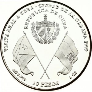 Cuba 10 Pesos 1999 Visite Royale
