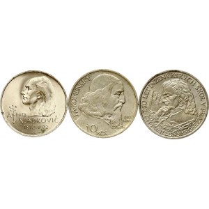 Czechoslovakia 10 & 20 Korun 1957-1972 Lot of 3 coins
