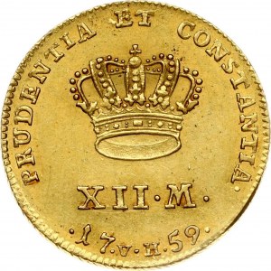 Denmark 12 Mark 1759 VH/W