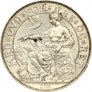 Danimarca 2 Corone 1903 P GJ Anniversario del Regno