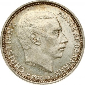 Denmark 2 Kroner 1912 VBP; AH Death of Frederik VIII