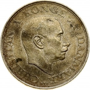 Denmark 2 Kroner 1937 NS Silver Jubilee of Reign