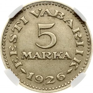 Estonia 5 Marka 1926 NGC AU 58