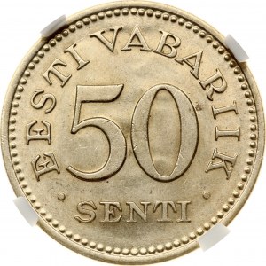 Estonie 50 Senti 1936 NGC MS 63