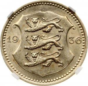 Estonie 50 Senti 1936 NGC MS 63
