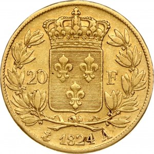France 20 Francs 1824 A