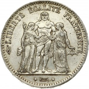 Francia 5 Franchi 1875A