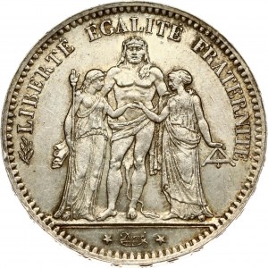 Francia 5 Franchi 1876 A