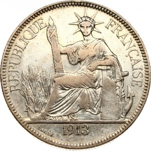 French Indochina Piastre 1913 A