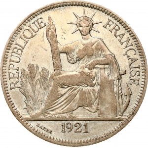 French Indochina Piastre 1921 H