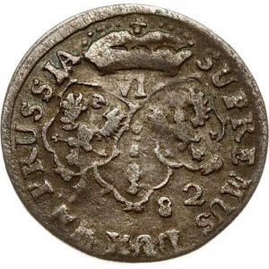 Germania Brandeburgo-Prussia 6 Groschen 1682 HS