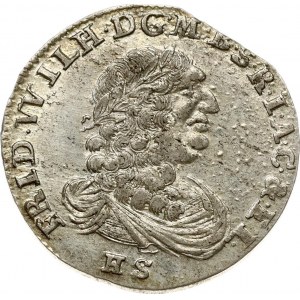 Germania Brandeburgo-Prussia 6 Groscher 1687 HS