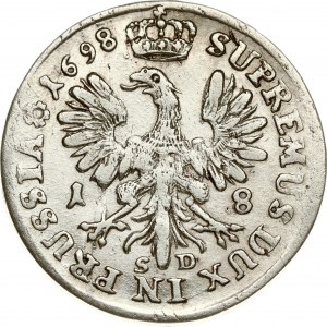 Germania Brandeburgo-Prussia 18 Groschen 1698 SD