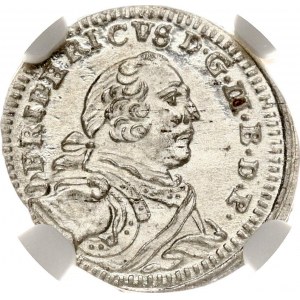 Germany Brandenburg-Bayreuth 1 Kreuzer 1753 CLR NGC MS 66 TOP POP