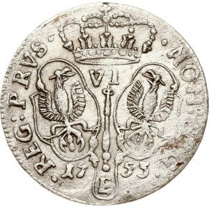 Germany Prussia 6 Groscher 1755? E