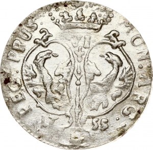 Germany Prussia 6 Groscher 1755 E