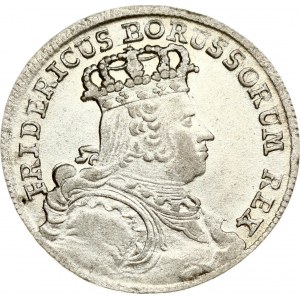 Germany Prussia 6 Kreuzer 1755 B