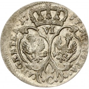 Germania Prussia 6 Groscher 1757 C
