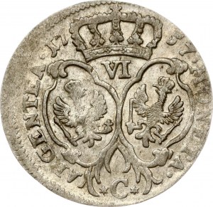 Germany Prussia 6 Groscher 1757 C