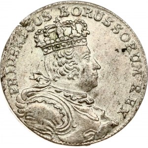 Germany Prussia 6 Kreuzer 1757 B