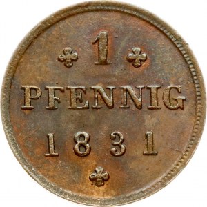 Germany Mecklenburg-Schwerin 1 Pfennig 1831