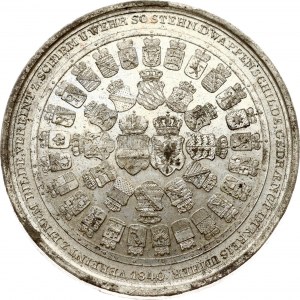 Germania Medaglia di Francoforte 1840 per il 25° anniversario della Confederazione tedesca