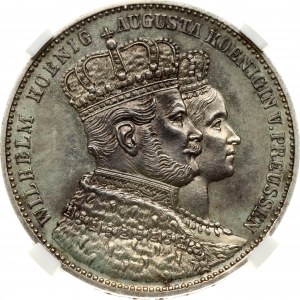 Germany Prussia Taler 1861 A Coronation CCG PF 63