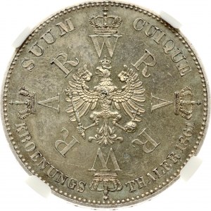 Germany Prussia Taler 1861 A Coronation CCG PF 63
