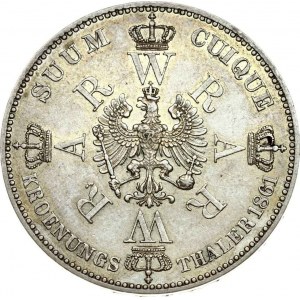 Germany Prussia Taler 1861 A Coronation