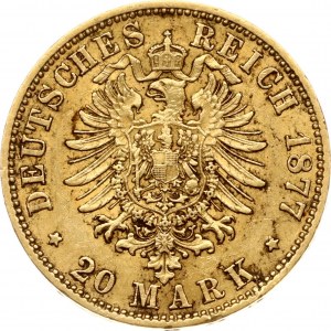 Germany Prussia 20 Mark 1877 A