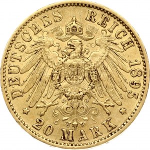 Germany Prussia 20 Mark 1895 A